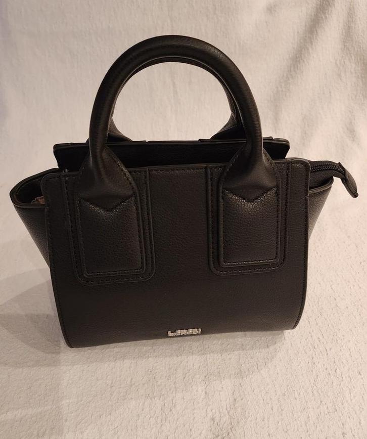 L.Credi Maike Handtas 38 cm - zwart -super mooi - Compact -, Sieraden, Tassen en Uiterlijk, Tassen | Damestassen, Verzenden