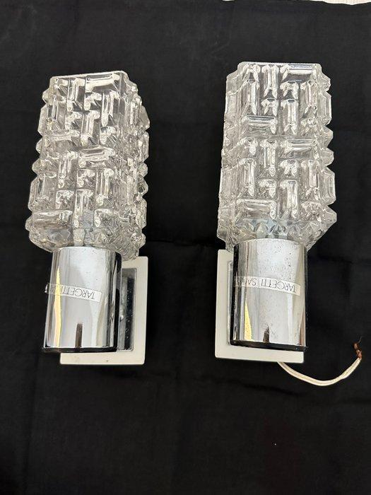 Targetti Sankey - Targetti Sankey - Wandkandelaar (2) - Ice, Antiek en Kunst, Antiek | Lampen