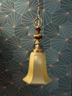 Hangende plafondlamp - Uraniumglas - ART-DECO