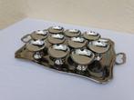 Dessertservies (11) - Staal, Inox 18/10 - Dienblad met, Antiek en Kunst