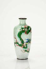 Vaas - Emaille, Cloisonné - Een heldere ginbari cloisonné