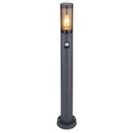 Tuinsokkel 80cm Staande buitenlamp - met smoked glas, Tuin en Terras, Buitenverlichting, Staande lamp, Led, Nieuw, Ophalen of Verzenden
