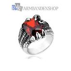 Div. Rvs heren ringen, armbanden, Bikers, Skull, doodskop,, Sieraden, Tassen en Uiterlijk, Ringen, Nieuw, Dame of Heer, Zilver