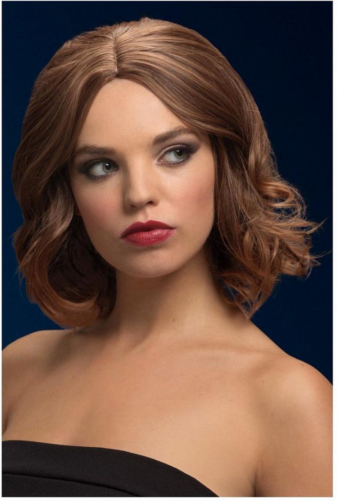 Fever Olivia Pruik Half Lang Licht Bruin, Kleding | Heren, Carnavalskleding en Feestkleding, Verzenden