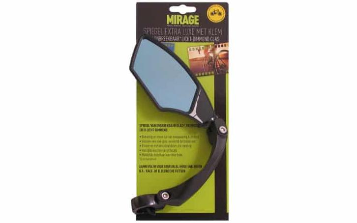 Fietsspiegel links licht dimmend glas (speed pedelec), Fietsen en Brommers, Fietsaccessoires | Overige Fietsaccessoires, Nieuw