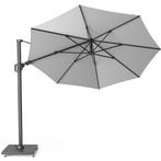 Challenger T2 zweefparasol 350 cm rond lichtgrijs met 90KG, Ophalen of Verzenden, Nieuw