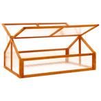 Broeikas 114x80x50 cm vurenhout bruin (Overige), Huis en Inrichting, Verzenden, Nieuw