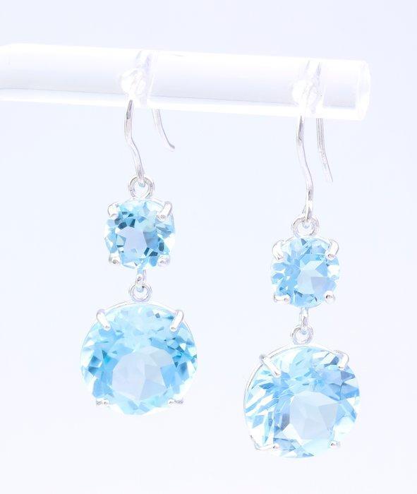 Zonder Minimumprijs - Oorbellen - 14 karaat Witgoud Topaas -, Sieraden, Tassen en Uiterlijk, Oorbellen