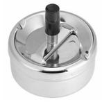 Benson Roterende metalen asbak - druk en draai - zilver -..., Ophalen of Verzenden, Nieuw