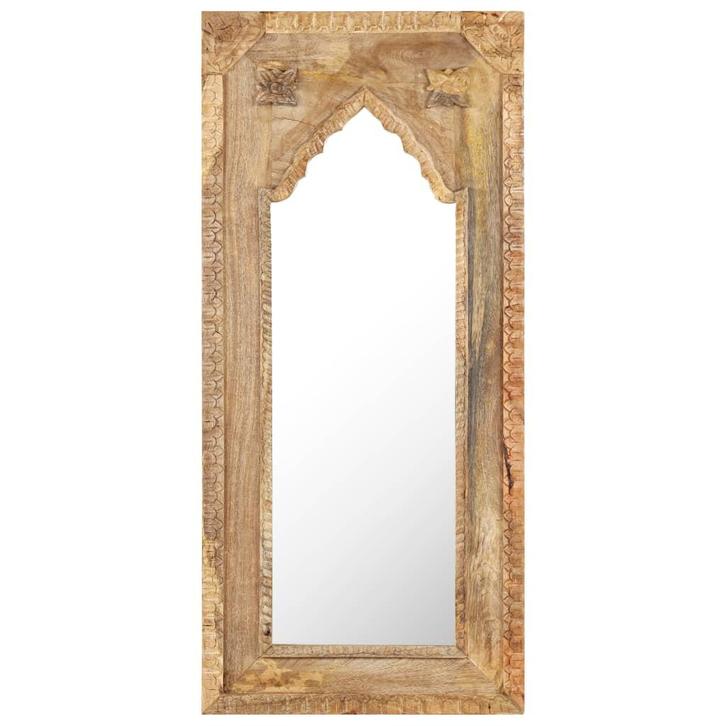 vidaXL Spiegel 50x3x110 cm massief mangohout, Huis en Inrichting, Woonaccessoires | Spiegels, Nieuw, Verzenden