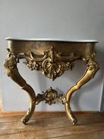 Wandtafel - Hout, Verguld, Marmer - Louis XV stijl console