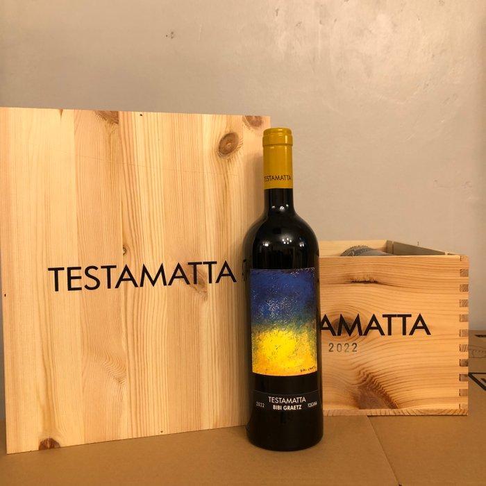 2022 Bibi Graetz, Testamatta - Toscane IGT - 6 Flessen (0.75, Verzamelen, Wijnen