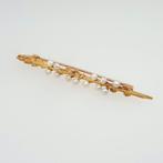 Broche - 15 karaat Geel goud Parel, Sieraden, Tassen en Uiterlijk, Antieke sieraden