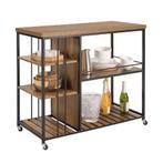 Serveerwagen Industrieel – 5 Planken MDF en Metaal, 110 cm, Huis en Inrichting, Verzenden, Nieuw