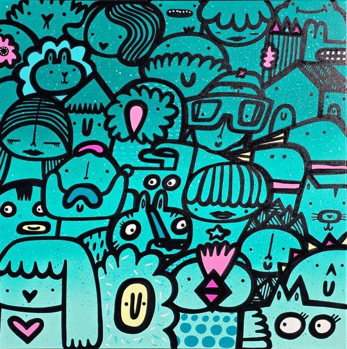 Kev Munday - Harmonious Voices, Antiek en Kunst, Kunst | Schilderijen | Modern