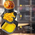 Airfryer XXL - heteluchtfriteuse - 5.5L - 1700W - Zwart, Verzenden, Zo goed als nieuw