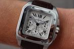 Horloge Cartier Santos 100 XL Chronograph Full set, service., Overige merken, Staal, Polshorloge, Ophalen of Verzenden
