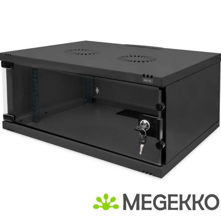 Digitus DN-38011 rack 4U Wandrek Zwart, Computers en Software, Computerbehuizingen, Nieuw, Verzenden