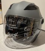 Jethelm (Grijs) met vizier en zonnebril Westt Maat L (59-60), Ophalen of Verzenden, Nieuw