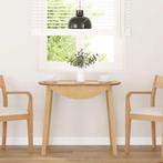 vidaXL Eettafel massief hout naturel rubber, Huis en Inrichting, Tafels | Eettafels, Verzenden, Nieuw