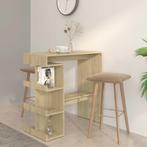 vidaXL Bartafel met opbergrek 100x50x101,5 cm hout sonoma, Huis en Inrichting, Tafels | Eettafels, Verzenden, Nieuw