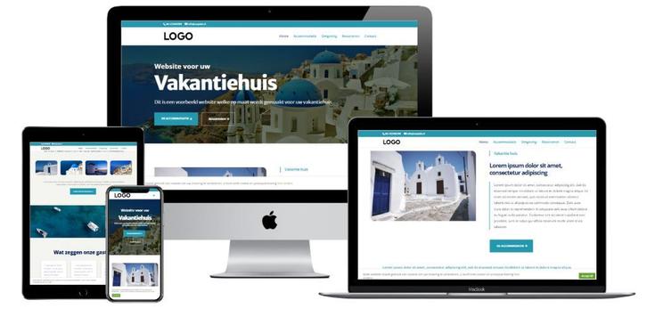 Vakantiehuis website met bookings module €295,-  / jaar, Diensten en Vakmensen, Webdesigners en Hosting, Webdesign, Webhosting
