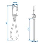 ProPlus Haak met elastische lus - 14 cm - 4 stuks - groen..., Ophalen of Verzenden, Nieuw