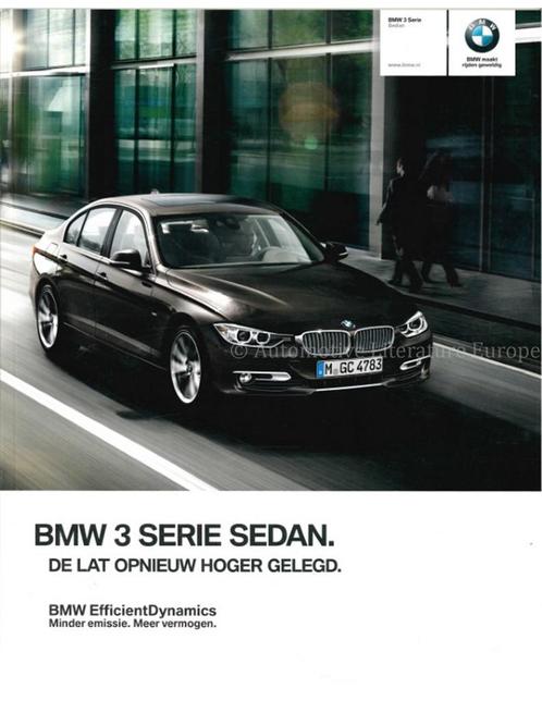 2013 BMW 3 SERIE SEDAN BROCHURE NEDERLANDS, Boeken, Auto's | Folders en Tijdschriften, BMW