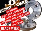 Spacers 15mm vw bora golf 3 4 polo 5x100 57.1 Spoorverbreder, Auto diversen, Tuning en Styling, Ophalen of Verzenden
