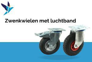 Zwenkwielen met luchtband - direct leverbaar, Doe-het-zelf en Verbouw, Zwenkwielen, Nieuw, Verzenden