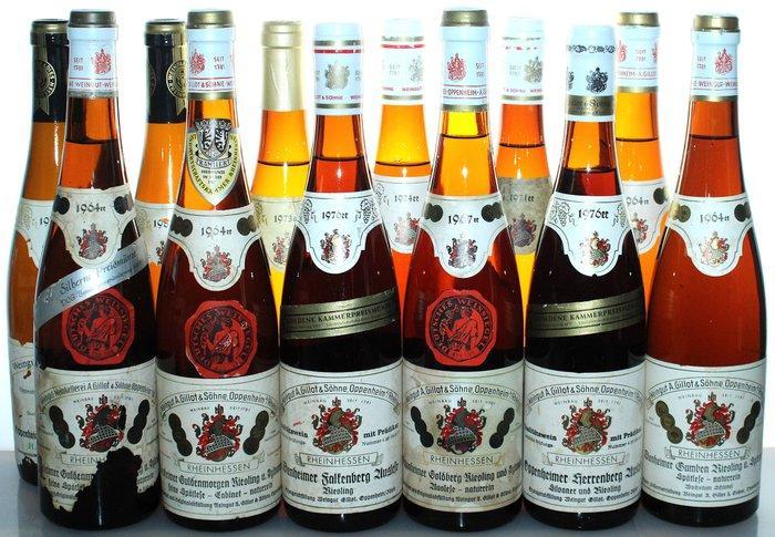 1964 to 1982 Gillot: Auslese + Spätlese - mostly Riesling -, Verzamelen, Wijnen