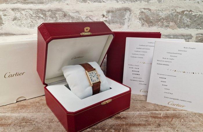 Cartier - 18k XL Louis Cartier Tank - Zonder Minimumprijs -, Sieraden, Tassen en Uiterlijk, Horloges | Heren
