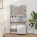 vidaXL Kaptafel met lade Grijs Sonoma 79 x 41 x 135 cm, Huis en Inrichting, Verzenden, Nieuw