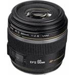 Canon EF-S 60mm f/2.8 macro USM met garantie, Ophalen of Verzenden, Macrolens, Zo goed als nieuw