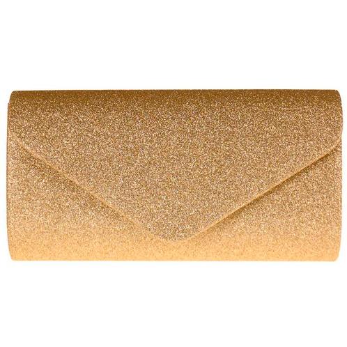 Avondtasje/Gala - Glitter Goudkleurig Glad - Envelopmodel -, Sieraden, Tassen en Uiterlijk, Tassen | Damestassen, Geel, Nieuw