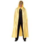 Lange cape met capuchon - Goud, Verzenden, Nieuw, Feestartikel