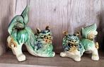 Gezin van 3 Fu-honden - Vader, moeder, kind - Keramiek -