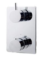 Afbouwdeel Wiesbaden Caral Thermostatisch 2-Weg Chroom, Doe-het-zelf en Verbouw, Sanitair, Ophalen of Verzenden, Nieuw, Chroom