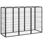 vidaXL Hondenkennel 8 panelen 50x100 cm gepoedercoat staal, Dieren en Toebehoren, Verzenden, Nieuw