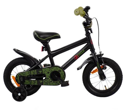 2Cycle BMX - Zwart-Groen - Jongensfiets 2 tot 4 jaar, Fietsen en Brommers, Fietsen | Jongens, Nieuw, Verzenden