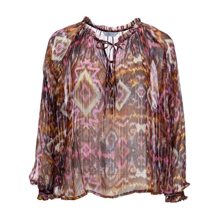 Frogbox • roze oranje blouse • 36, Kleding | Dames, Tops, Roze, Nieuw, Maat 36 (S), Verzenden