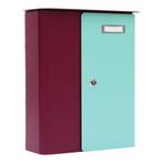 Profirst Brievenbus Ziefen bordeaux- turquoise, Verzenden, Nieuw