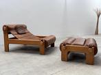 Chaise longue (2) - Ash, Leder - Relax Lounger met