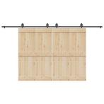 vidaXL Doos met onderdelen voor schuifdeur 400 cm staal, Doe-het-zelf en Verbouw, IJzerwaren en Bevestigingsmiddelen, Verzenden