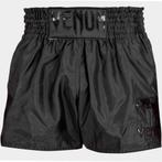 Venum Classic Muay Thai Kickboks Short Zwart Zwart, Zwart, Vechtsport, Nieuw, Ophalen of Verzenden