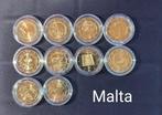 Malta. 2 Euro 2011/2017 (10 coins)  (Zonder Minimumprijs)
