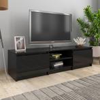VD Tv-meubel 140 x 40 x 35,5 cm spaanplaat hoogglans zwart
