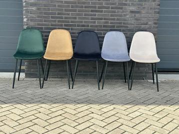 Lina® Napoli - Velvet Eetkamerstoelen - Set van 4 - OP=OP beschikbaar voor biedingen