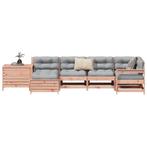 vidaXL 7-delige Loungeset massief douglas vurenhout, Verzenden, Nieuw, Loungeset