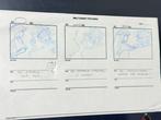 Walt Disney - Productie storyboardpagina met de hand, Nieuw